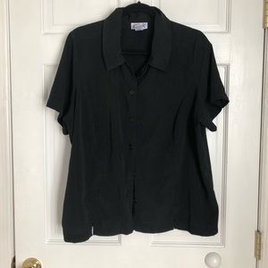 Black button up blouse